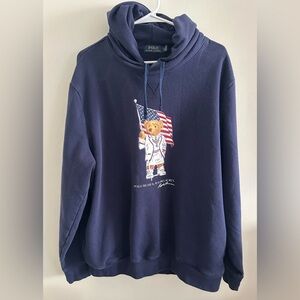 Polo Ralph Lauren Team USA Olympic Polo Bear Hoodie Navy XL